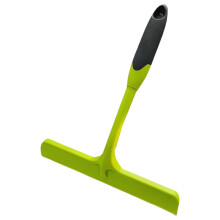 Water Scraper for Floor & Windows, Car Cleaner, Green Blades, Short Handle Glass Scraper – Soft Material Cleaning Tool – Compatible with standard