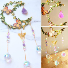 Amethyst-Mondkristall-SonnenfäNger zum AufhäNgen Am Fenster, GlüCksbringer, Geschenke für Frauen, Weihnachten, Erntedankfest, Geburtstag, Kristall