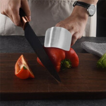 Protecteur de Main de Doigt en Acier Inoxydable, ProtèGe-Doigt en Acier Inoxydable pour Couper les Aliments, Coupe de Couteau de Bouclier de Doigt