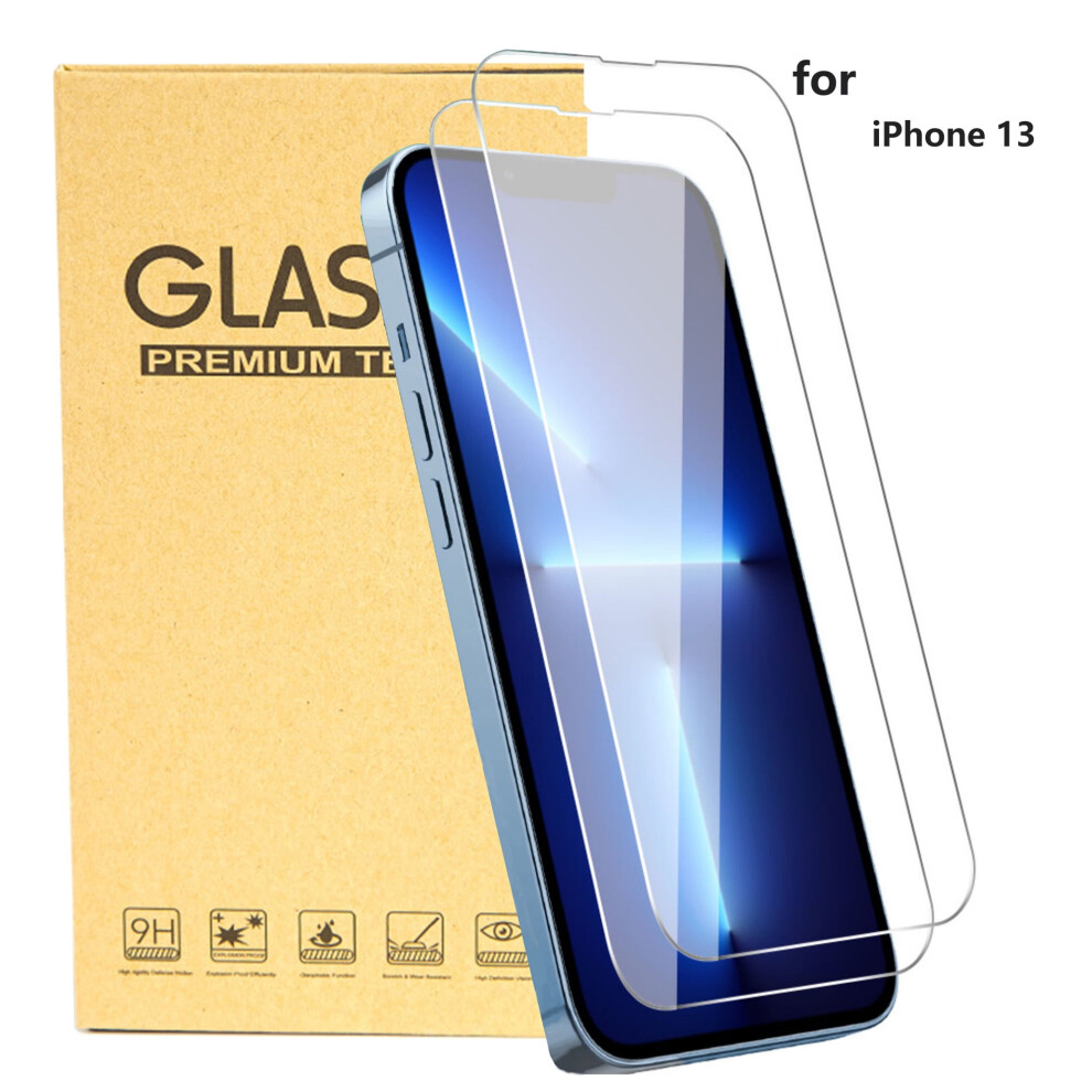Screen Protector For Compatible With Iphone 13 - Clear, Case-Friendly Tempered Glass, 2 Pack 9365509640272