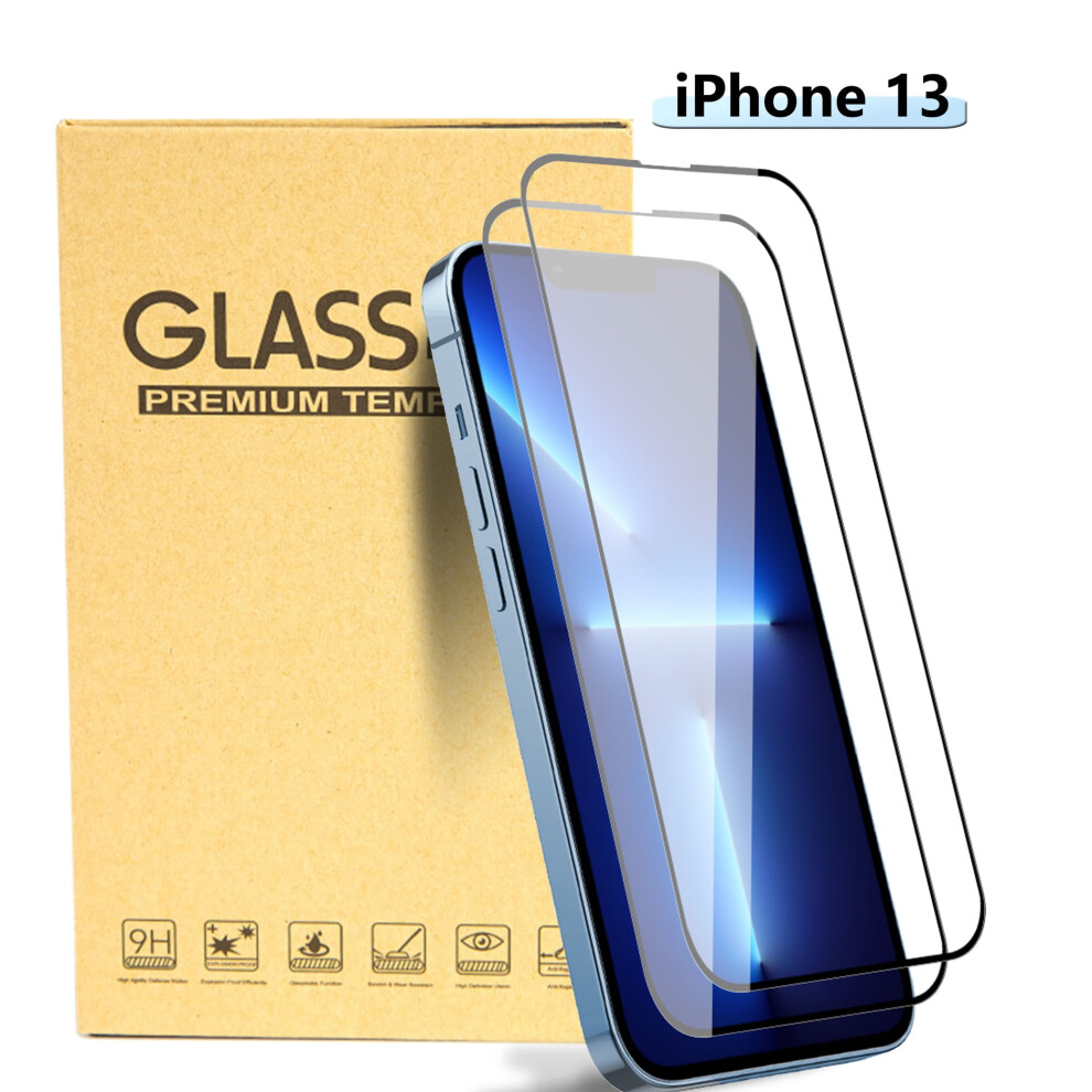 Screen Protector For Compatible With Iphone 13 - Clear, Case-Friendly Tempered Glass, 2 Pack 9365509641866
