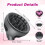 Wave Curl Diffuser Attachment compatible with Dyson Airwrap HS01/HS05/HS08 – Upgraded dome, faster drying & curl definition, grey 3