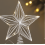 Étoile décorative pour sapin de Noël, faite main en coton doré 1
