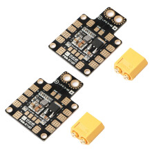 2X PDB XT60 Stromverteiler BEC 5V 2A 12V 0.5A mit XT60 Stecker fuer DIY Quadcopter Ausgang Unterstuetzung 6 ESC