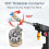 Quick Pivoting Coupler Attachment+7 Pressure Washer Nozzle Tips,1/4 Inch Quick Connector with 360 Rotation Angle 2