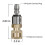 Quick Pivoting Coupler Attachment+7 Pressure Washer Nozzle Tips,1/4 Inch Quick Connector with 360 Rotation Angle 7
