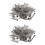 100Pcs Chrome Single Coil Pickup Screws & Adjust Height Springs for  Guitar 1