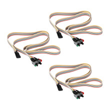 3X ATX PC Computer Motherboard Power Cord 2 Sur Sur avec LED Light Sur / Off / Reset