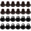 Guitar AMP Knob Black Silver Cap 12 Pcs 3