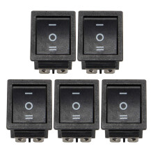 5X 6-Terminals 3 Position /OFF/ DPDT Boat Rocker 16A 250VAC 20A 125VAC