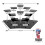 10 Tier Acrylic Display Stand, Acrylic Riser Display Stand Perfume Holder, Riser Display Shelf Multilevel Stands 7