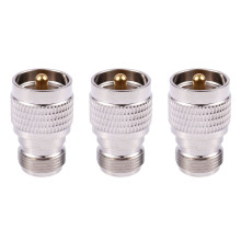 3X UHF Male PL259 A N Femelle M/F Adaptateur Coaxial RF Droite