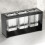 Countertop Cutlery Drying Holder Cutlery Drainer Tableware Holder Box Tabletop Separated Fork Chopstick Storage Black 2