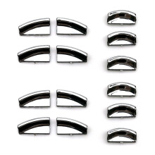 2X for ML GL W166 X166 C W204 E W212 GLK X204 Class Door Lift Button Stickers ABS Chrome Trim Accessories