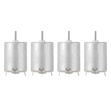 4X 8000RPM 9V 68MA High Torque Magnetic Cylindrical Motor Silver