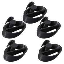 100X Scarf Shawl Tie Holder Organizer Oval Plastic Hangers Storage Hangers Black