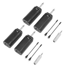 2X Portable Sistema de Receptor de Transmisor de Guitarra de Audio Inalámbrico para Guitarra Eléctrica Bajo Violín Eléctrico Instrumento Musical