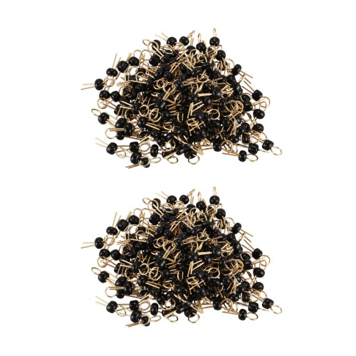 400Pcs Black Gold Tone Soldering PCB Board Breadboard Test Point Pin