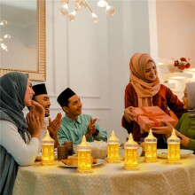 6 LumièRes de Lanterne de Bougie de Ramadan de PièCes, LumièRes de  Lanterne D'Or de 6,1 Pouces, LumièRes DéCoratives de Lanternes Suspendues de