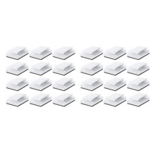 Adhesive Cable Clips, 200Pcs Wire Clips Cable Wire Management Holder Clamps Cable Tie Holder for Car, Office and Home