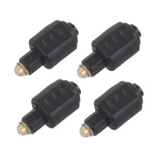 4X Optical Audio Adapter 3.5MM Female Jack to Digital Toslink Male Plug for Amplifier
