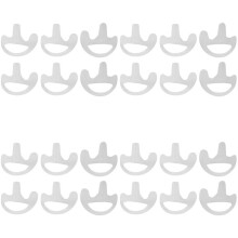 12 Pairs Transparent Silicone Soft Earbud for Walkie Talkie Covert Acoustic Tube Earpiece Small/Middle/Large J6116Z