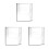 3X Letter Holder Mail Organizer Wall Mount Hook Acrylic Home Office Decoration 1