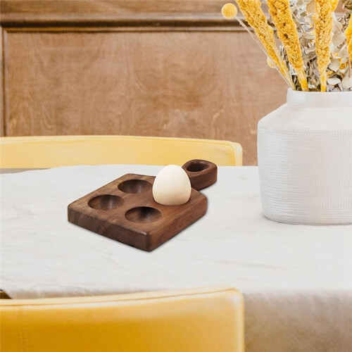 Wood Egg Holder Egg Organizer Rack Stackable Wooden Egg Storage Tray Wooden Egg Tray for Kitchen Restaurant Fridge 1