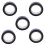 5pcs 19mm x 10M Duct Waterproof Tape, Black 1