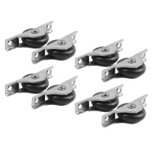 8 Stücke Nylon Einachs Schiebetür Roller FensterflüGel Riemenscheibe