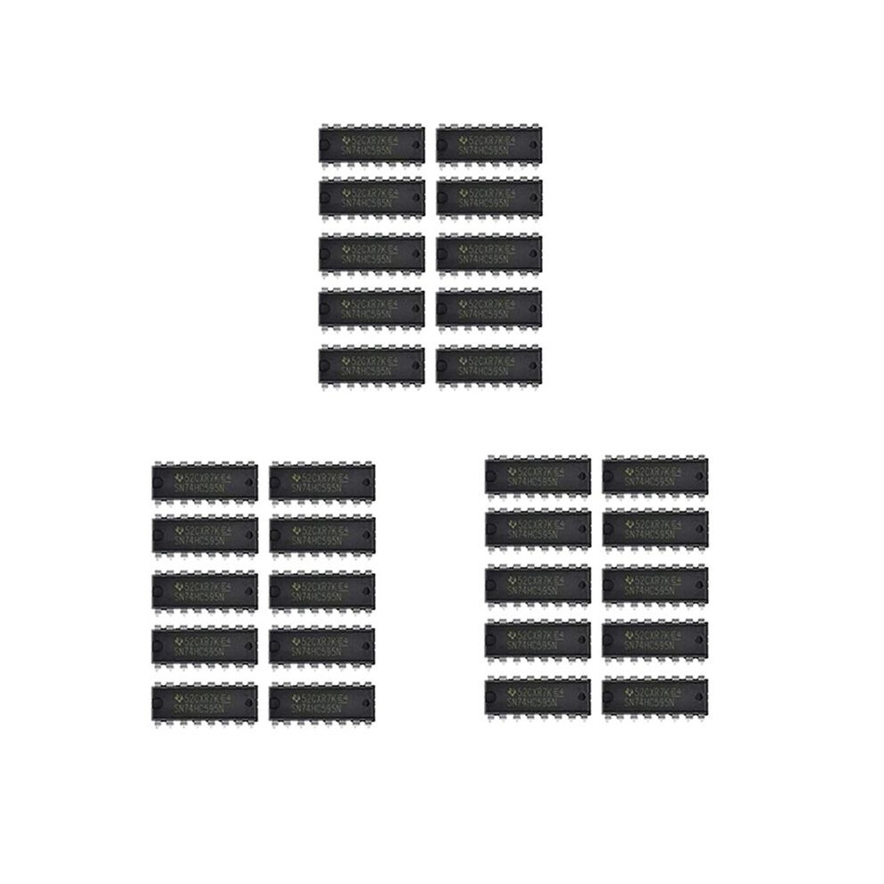 30Pcs Ic 74Hc595 74Hc595n Sn74hc595n Dip-16 Logic-Shift Register 6031362733866