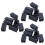 24 Pcs Black Plastic Rectangular Blanking End Caps Inserts 20mmX40mm 1