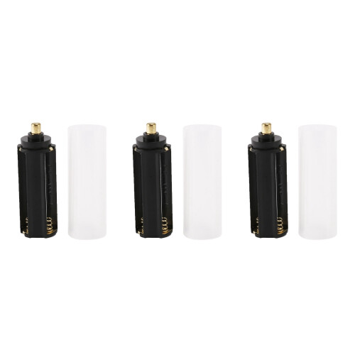 New 3PCS 18650 Battery Tube + 3PCS AAA Battery Holder for Flashlight Torch Lamp