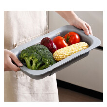Panier Passoire sur L'éVier - Laver les LéGumes et les Fruits, éGoutter les Pâtes Cuites et la Vaisselle SèChe - Extensible