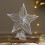 Christmas Tree Top Star Decoration Handcrafted Gold Cotton 3