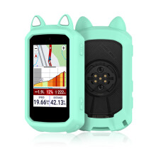 Silicone Case Cover Waterproof Shockproof Full Coverage Protection Green for Garmin Edge 850 550