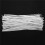 260Pcs Cable Organizer Binding Packaging Wire Twist Ties White 150X2.2mm 4