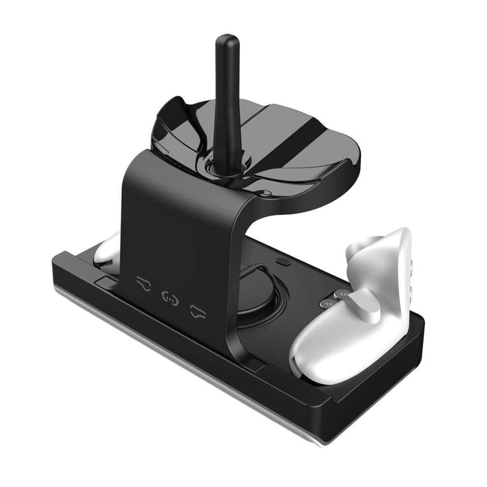 Headset Stand With Led Display Charging Dock For 3 Headsets And Controllers, Gaming Rack Black 9771547092926
