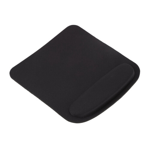 2X Rectangle Wrist Support Cloth + EVA Mouse Pad Mice Mat for Compute Black 210x230x20mm 2