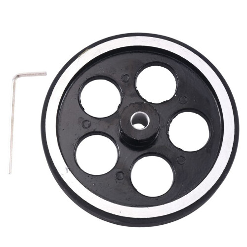 2pcs 300mmx8mm Industrial Aluminum Rubber Measuring Encoder Meter Wheel for Industrial Encoder 1