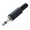15 x Black Plastic 3.5mm Male Mono Plug Jack Audio Adapter Connector 4
