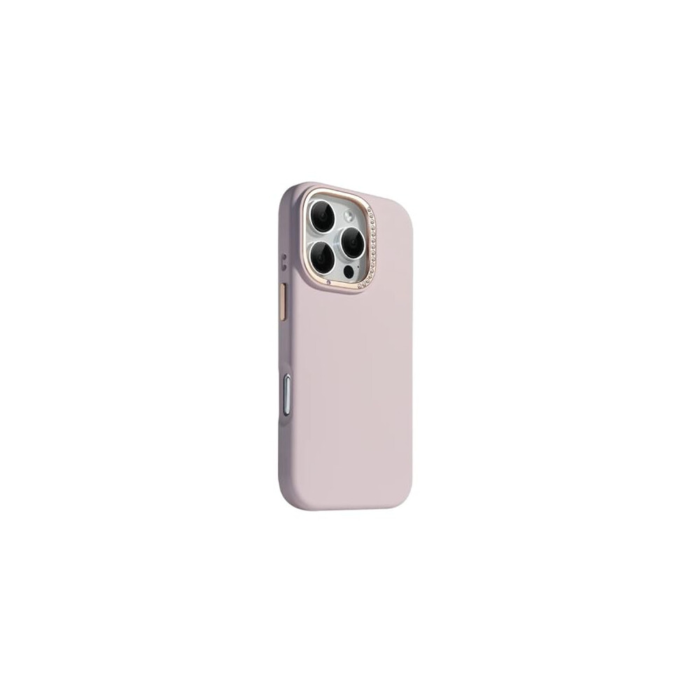 Case For Iphone 16 Pro Max Liquid Silicone Magnetic Cover With 360 Protection And Raised Camera Bezel Pink 9092120270914