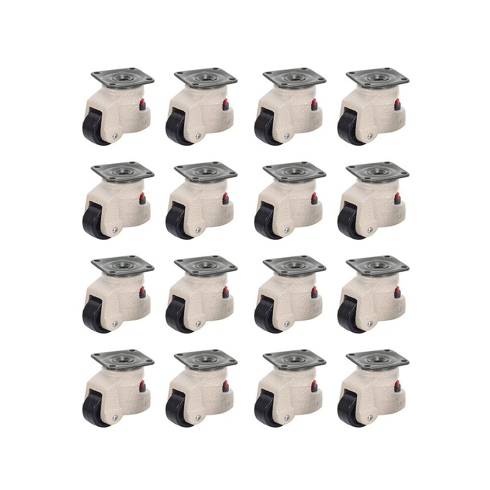 16 Pcs Retractable Leveling Casters Industrial Machine Swivel Caster Castor Wheel For Office Chair Trolley 220Lbs 4713492536730