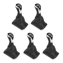 5X 5 Speed Car Gear Shift Knob Boot Gear Shift Collars Dustproof Cover for   7 EC7 EC715 EC718 E7