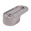 Oval Wardrobe Hanging Rail Rod End Bracket Support Silver Tone Pair 9