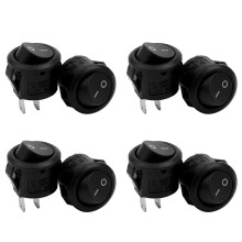 8x /Off Self Latching Press Buttons Rocker Toggle for Car Auto Boat Black