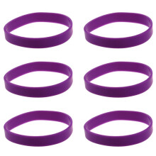 6X Fashion Silicone Rubber Elasticity Wristband Wrist Band Cuff Bracelet Bangle