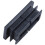 24 Pcs Black Plastic Rectangular Blanking End Caps Inserts 20mmX40mm 6