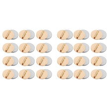 24Pcs Pin Brooch Converter, Magnetic Metal Pin Backs Harm Free Brooch Pin Converter for Scarf Hijab Shawls(Gold)