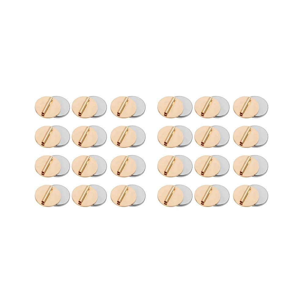 24Pcs Pin Brooch Converter, Magnetic Metal Pin Backs Harm Free Brooch Pin Converter For Scarf Hijab Shawls(Gold) 6031290794335